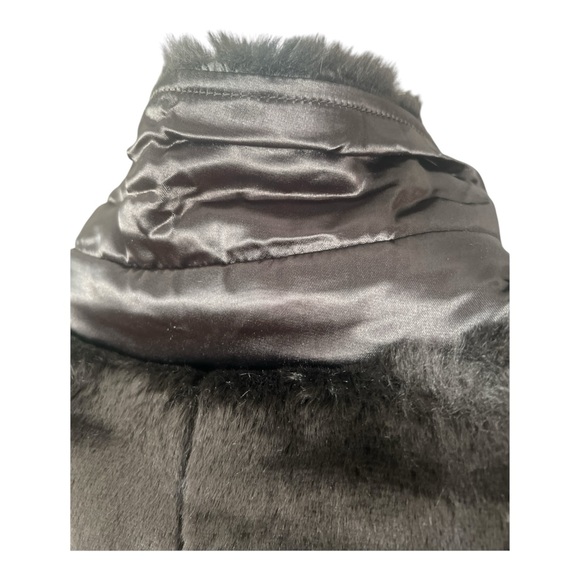 Vintage Faux Fur Jacket Choc Brown L - Picture 4 of 8